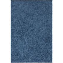 City - Tapis à Poils Longs doux softy, Tapis de Salon, Chambre, Couloir (Bleu marine - 120x170cm)
