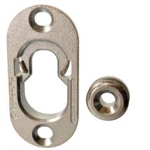 Cjto Boton+Placa Panelado Button-Fix Acero RF