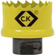 Scie-cloche C.K – 25 mm – Acier M42 avec 8 % de cobalt – Diamètre de perçage max, Matériau cible, Matières, Type d'emmanchement, Longueur