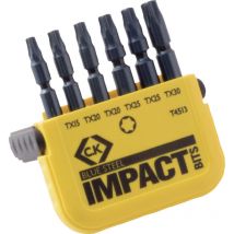 C.k T4513 Bit-set 6teilig Innen-sechsrund (tx) Torsion Control Technologie