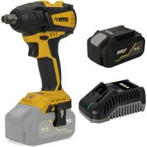 Visseuse à choc 20V ego li + Batterie 4Ah Couple 300 Nm + Chargeur rapide 20V Vito