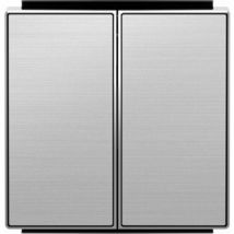 Clé à double interrupteur acier inox Niessen sky 8511 ai