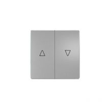 Clé double pour stores en platine métallisé Siemens Delta Style 5TG72765PM00