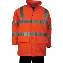 Tuffsafe Hi-vis 3XL Orange Breathable Coat CL3 - Orange