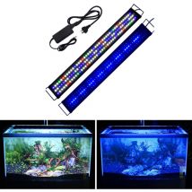 Hofuton Éclairage Aquarium led 90CM Lampe pour Poisson Plantes Aquatiques Lumière d'aquarium pour 90-110cm Étanche IP68 Noir