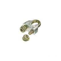 Clamp di cavi di sicurezza, simile a 13411-5 (precedentemente Din 1142), acciaio zincato, cromata gialla. 6 mm/ m6 1/4 (per 100)