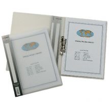 12772 Clamp Binder A4 Clr (Pack-10) - Snopake
