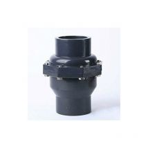 Clapet anti-retour à bascule en PVC avec double raccord pour tuyau de pression métrique (DN25 Φ32 mm)