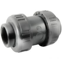 Válvula antirretorno de muelle pvc presión enroscable hembra 15x21, PN16