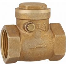 Clapet Anti-Retour, Clapet Anti-Retour à Battant DN20 232PSI 3/4 Femelle Clapet Anti-Retour d'Eau en Laiton Clapet à Filetage Unidirectionnel
