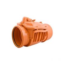 Airfit - clapet anti-retour 50125RK dn 125, avec fermeture manuelle supplémentaire, orange