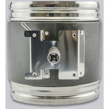 Clapet d'air papillon étanche à connexion carrée - Inox 200 mm