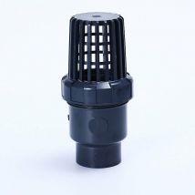 Clapet pied clapet anti retour a boule aspiration clapet crepine anti retour antiretour pvc piscine pompe ,noir,Diamètre Intérieur 25mm