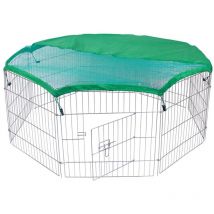 Maxxpet - Enclos pour lapins avec couverture - 8 pièces - 80x75 cm - Clapier pour lapins - Cage pour lapins - Cage pour rongeurs