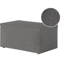 Loungitude - clarisse - Pouf en tissu bouclette - Gris