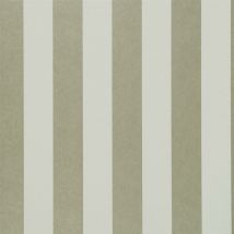 Clarke And Clarke - Nevis Nickel Wallpaper Metallic White Striped Paste The Wall