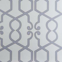 Clarke&clarke - Purple Geometric Hexagon Modern Luxury Wallpaper