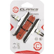 Clarks - mtb/hybrid v-brake pads xtr upgrade threaded type + extra pads 70MM: - BST513