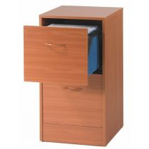 Classeur 2 Tiroirs Pour 50 Dossiers Suspendus 41,4 x 76,4 x 44 cm - Coloris: Merisier