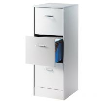 Les Tendances - Classeur 3 Tiroirs Pour 75 Dossiers Suspendus 41,4 x 108,4 x 44 cm - Coloris: Aluminium