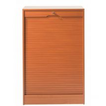 Beaux Meubles Pas Chers - Classeur à Rideau Largeur 70 cm Hauteur 108 cm - Coloris: Merisier