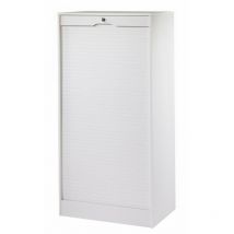 Beaux Meubles Pas Chers - Classeur à Rideau Largeur 70 cm Hauteur 140 cm - Coloris: Blanc