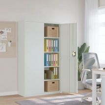 Classeur gris clair 105x40x180 cm acier
