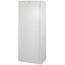 Classeur à Rideau Largeur 70 cm Hauteur 172 cm 20 niches - Coloris: Blanc