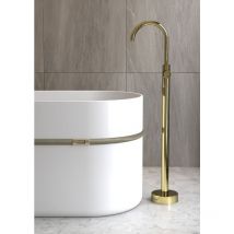 Lookshop - Classic Freestanding Bathtub Faucet in Brushed Solid Brass