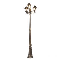 Classic lantern antique gold 3-light IP44 - Capital - Gold/Messing