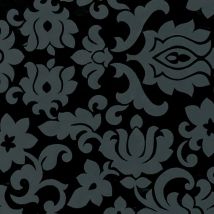 Fablon - Classic Ornament Black Grey Stationary Crafts Self Adhesive Film Vinyl