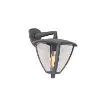 Classic Outdoor Wall Lantern Down Dark Grey IP44 - Platar