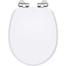Balterley - Traditional Soft Close, Top Fix Wooden Toilet Seat (Suitable for Legacy Toilets) - Gloss White