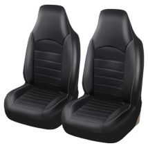 Classique Housses de Siège de Voiture Avant Universelle, Housse de Sieges Auto Couvre Siege Auto Avant, Gris
