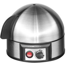 Clatronic - EK3321 Cuiseur à oeufs avec pique-œuf, avec verre doseur acier inoxydable (brossé)