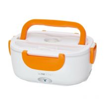Clatronic - Boite à déjeuner chauffante électrique 220V lb 3719 Blanc/orange