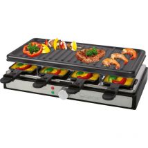 Clatronic - Raclette rg 3757, 1400 w, 8 Personen, schwarz