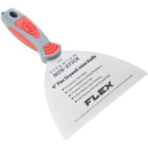 Clauss Spatola Con Snodo Per Cartongesso Titanium Non-stick Flessibile, 15,2 Cm, 18735, Grigio/giallo, 6-pollici