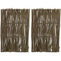 Aubry Gaspard - Claustra en noisetier brut Lot de 2