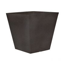 CLAVEL 40 Jardinière carrée d'intérieur et d'extérieur pour plantes et fleurs Très résistante au temps qui passe. Fabriqué en polyéthylène en Espagne
