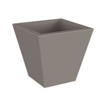 Newgarden Be Happy! - clavel 30 Macetero Cuadrado de Interior y Exterior Para Plantas y Flores Muy Resistente al Paso del Tiempo. Hecho de