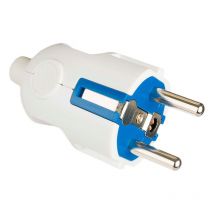 Solera - Clavija 2P+T 16A 250V Blanco Doble Sistema De Tierra