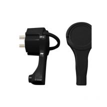 Clavija enchufe extraplana Duolec Color negro -