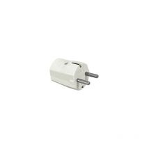 Silver Electronics - Clavija Red Electrica Schuko Macho 10/16A/250Vac Color blanco K16000