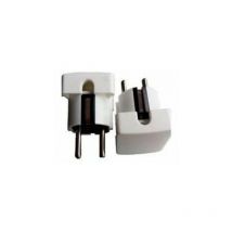 Coma - Enchufe macho blanco con toma lateral toma lateral 1400-B de