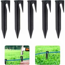 T-Audace Estacas de montaje de alambre perimetral, 100 clavijas de montaje para cortacésped robótico compatibles con Gardena Husqvarna Worx Bosch