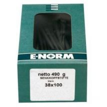 Enorm - Clavos de alambre cabeza avellanada, pulidos, paquetes pequeños autoservicio, 1,6 x 30 (Por 40)