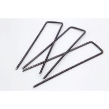 Pratoerboso - Clavos en forma de u de acero - Paquete de 50