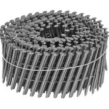 Clavos Planos - 16° - 2.5x60 mm - Acero Inoxidable Anillado - Caja de 7200 - ARCA - SPR2560AITB