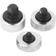 Clé à Cliquet à Paume, Jeu De 3 Cliquets à Doigt, Mini Clé à Main Réversible à Molette 1/4 3/8 1/2 Pouces, Diamètre Compact 38 mm